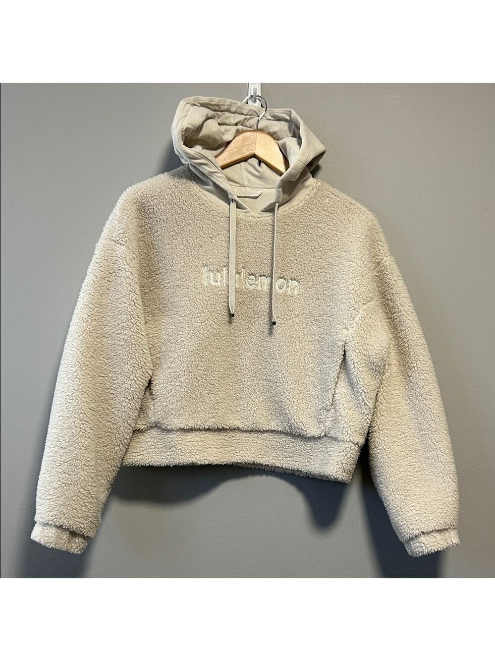 Lululemon Textured Fleece Embroidered Logo Minimalist Hoodie - Picture 3 of 12